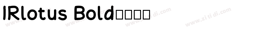 IRlotus Bold字体转换